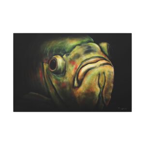 Portrait of Oscar Fishman Art Print on Stretched Matte Canvas