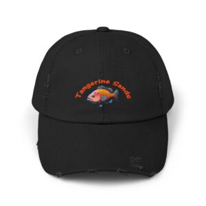 Tangarine Swimmer Unisex Distressed Cap