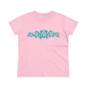 Blue Blossom Women's Midweight Cotton Tee